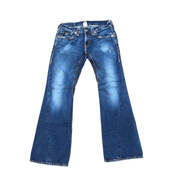 Vintage True Religion Jeans Size 32 JOEY SUPER T Blue - Picture 4 of 9